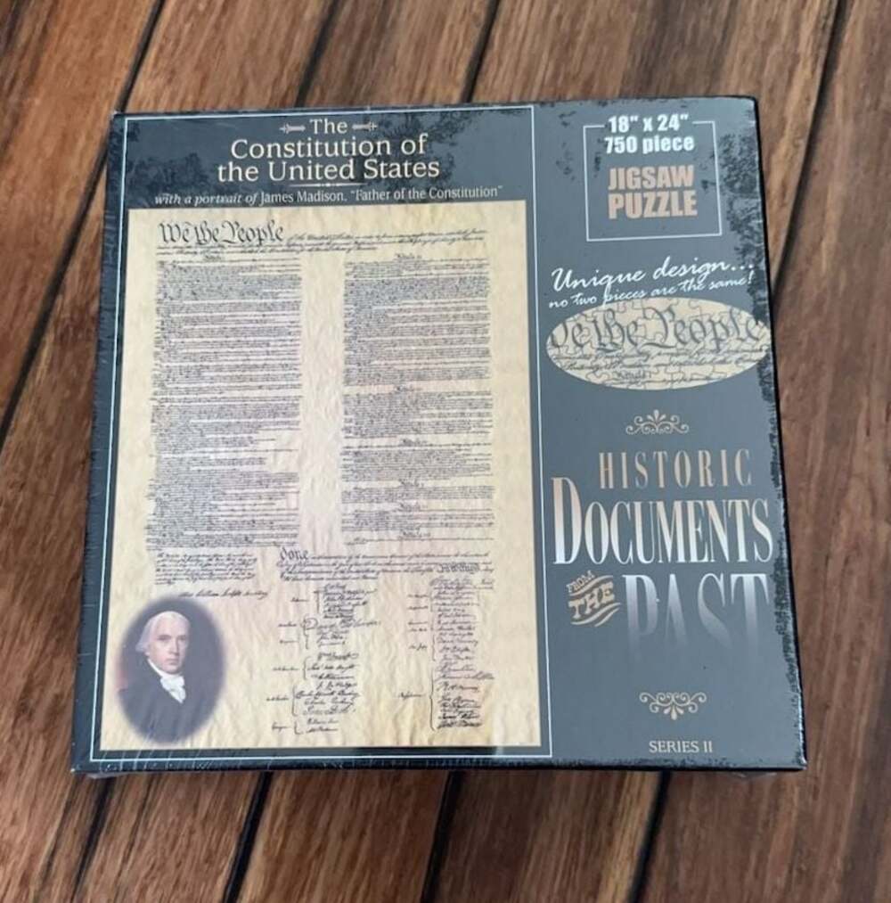 Historic Documents From Past Series II Constitution USA  750 Piece Jigsaw Puzzle